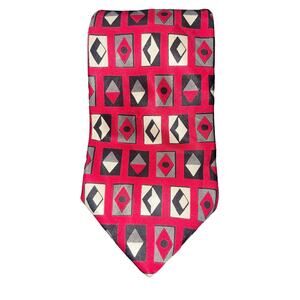 Men’s Courchevel By Damon Red, Black, White Neck  Tie